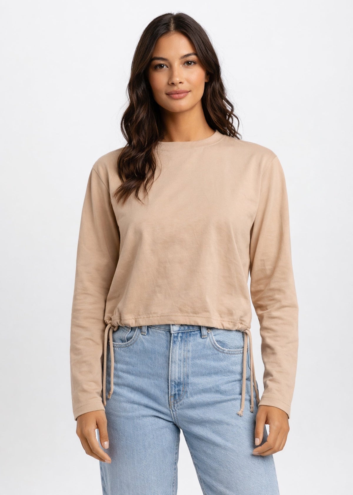 Women Top Beige Color