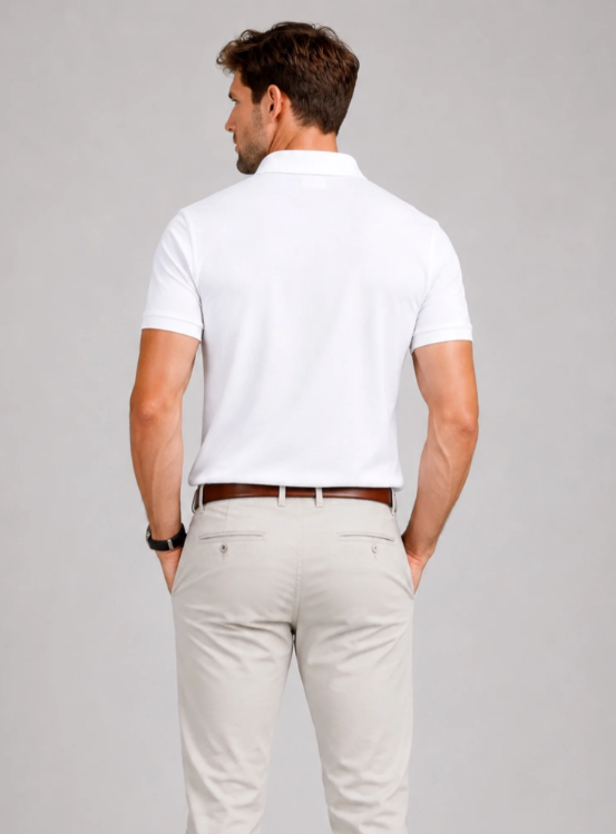 IA-21 White Polo Men's
