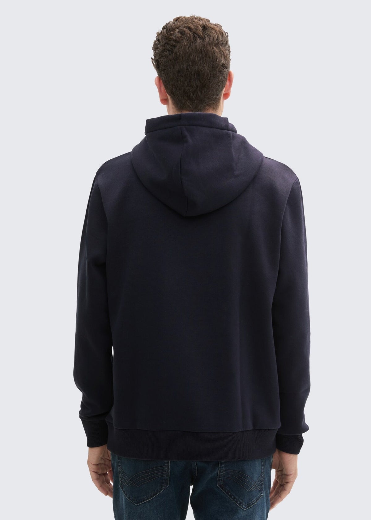 Men hood with print