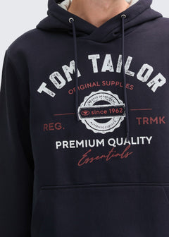 Men hood with print