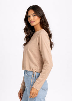 Women Top Beige Color