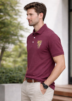IA-16 Maroon Polo Men's