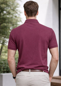 IA-16 Maroon Polo Men's