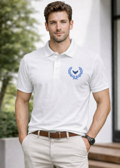IA-25 Men's White Polo