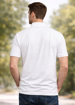 IA-27 Men's White Polo