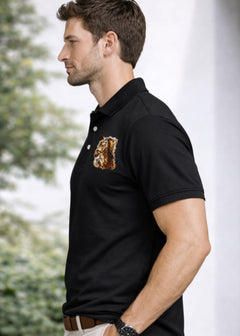 IA-37 Black Men's Polo