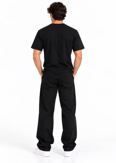 Men's "VÓI JEANS CO." Logo Graphic T-Shirt – Black