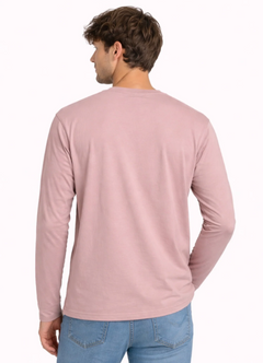 Dusty Pink Graphic Pocket Shirt