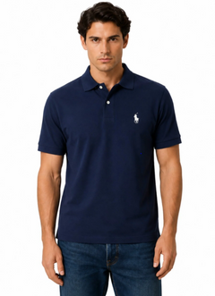 MT- 14 Men's Polo Blue hourse