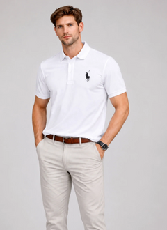 IA-21 White Polo Men's