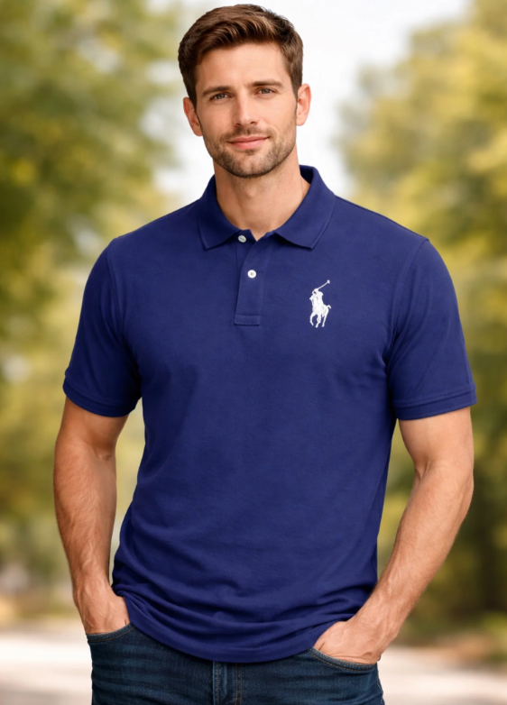 IA-09 Navy Blue Polo Men's