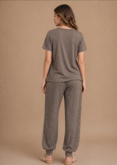 Women Dark Gray Night Suit