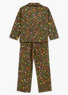 Girls’ Two-Piece Printed Night Suit / Pajama Set