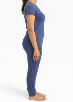 Women Navy Blue Night Suit